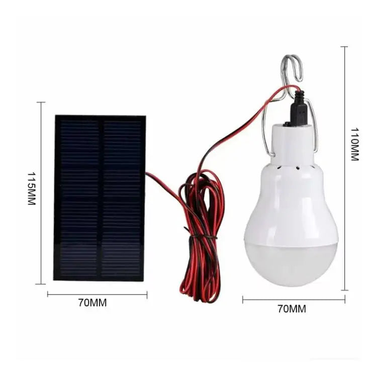 Solivon Beam | Solar LED Lampe | USB & Akku | Für Garten, Zelt & Notfall