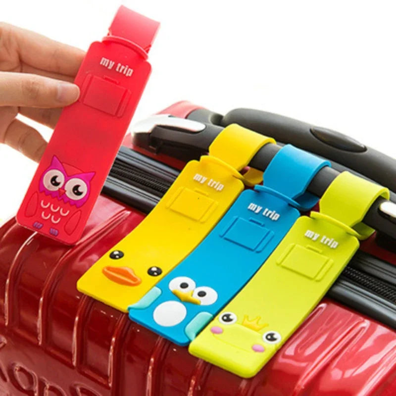 Taggidoo Kofferanhänger | Niedliches Tierdesign | Flexibles Silikon | Für Reisen und Gepäck