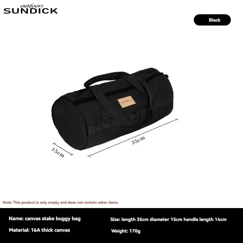 Outdoor Gear Bag | Bestecktasche für Camping | Leicht & Strapazierfähig | Canvas Braun