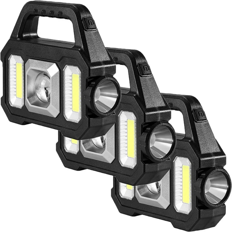 LumaPower Pro 2205 | Multifunktionale LED-Lampe | Solar & USB Ladeoption