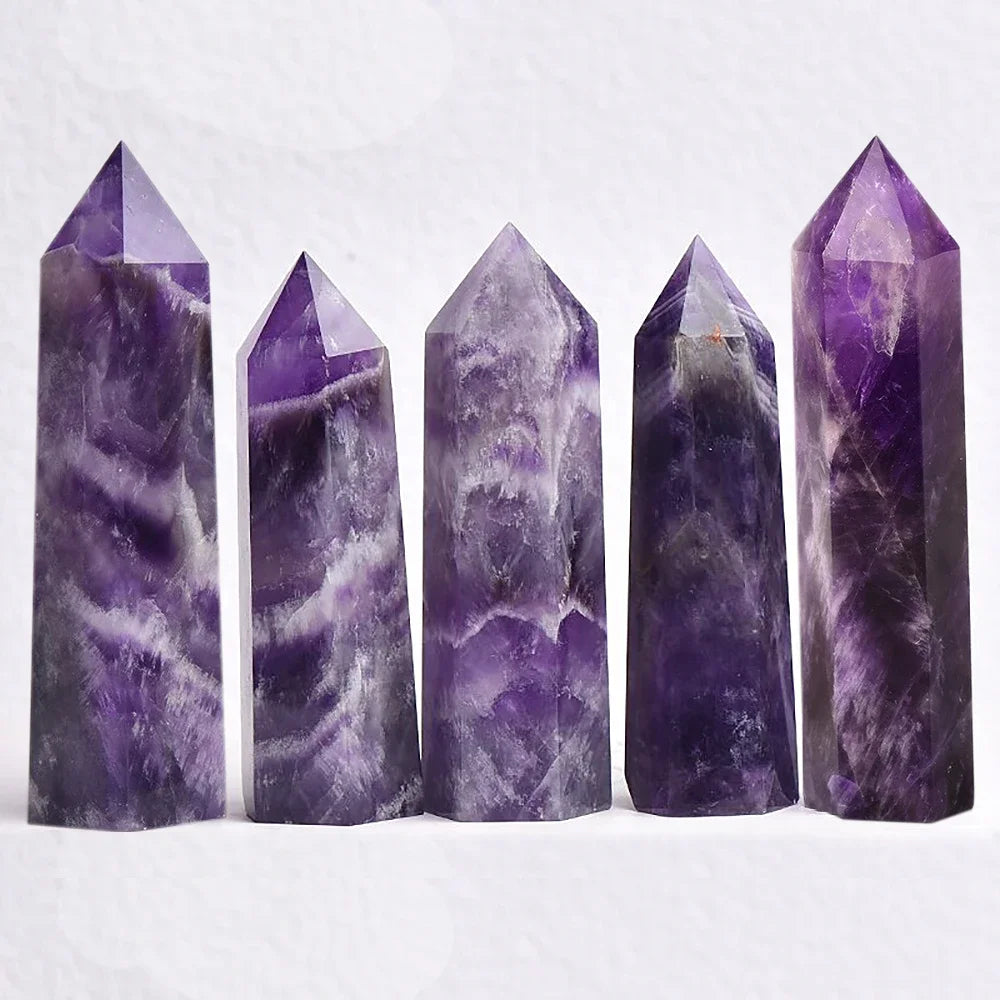 Energora Kristall-Obelisk | Echter Naturquarz | Für Meditation & Chakra-Heilung | Spirituelles Dekoobjekt