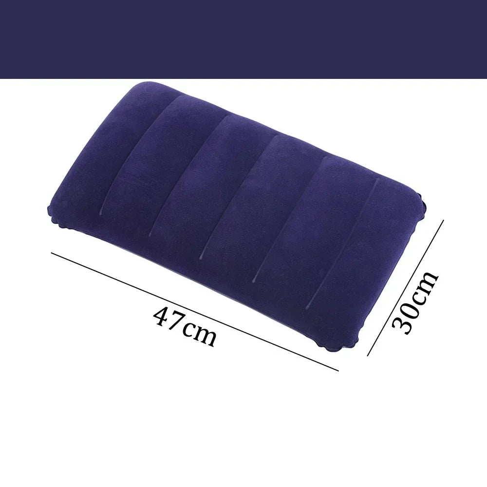 Napvoy Aufblasbares Reisekissen | Faltbar & Leicht | 47×30 cm Komfort | Für Camping & Flugreisen