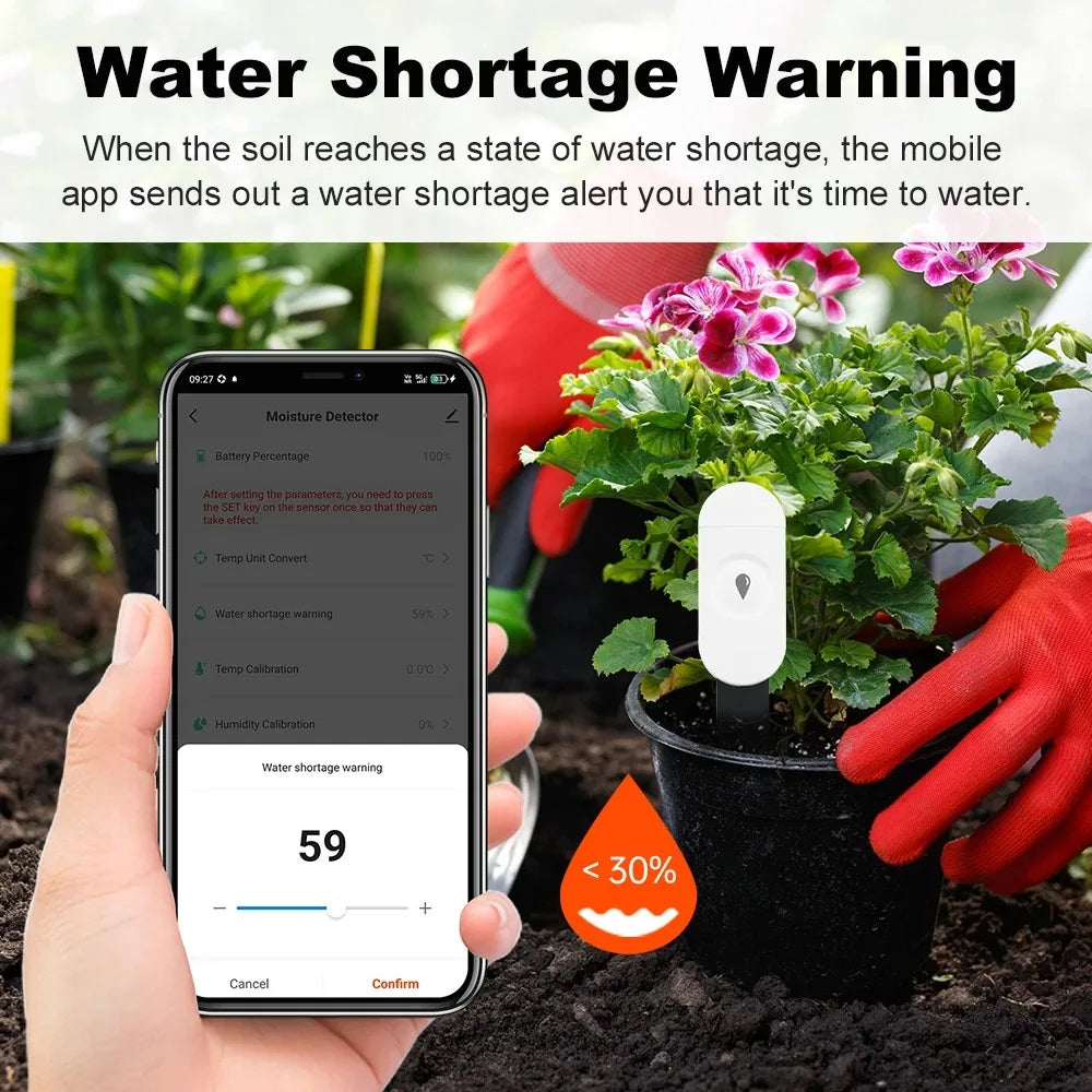 SmartPlant | Bodenfeuchtigkeitssensor | Echtzeitdaten & Sprachsteuerung | Zigbee 3.0