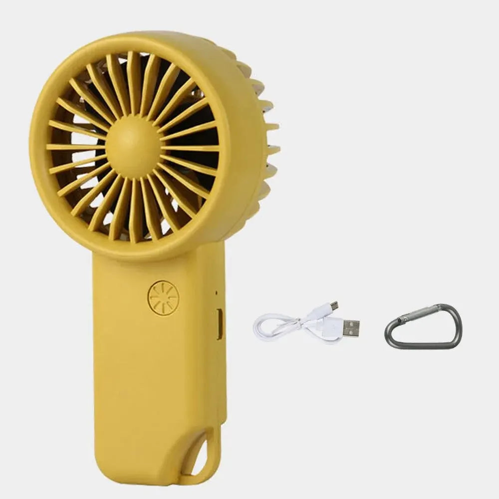 Brisola Mini-Handventilator | Kompakt & Leise | USB-Aufladung & 3 Geschwindigkeitsstufen