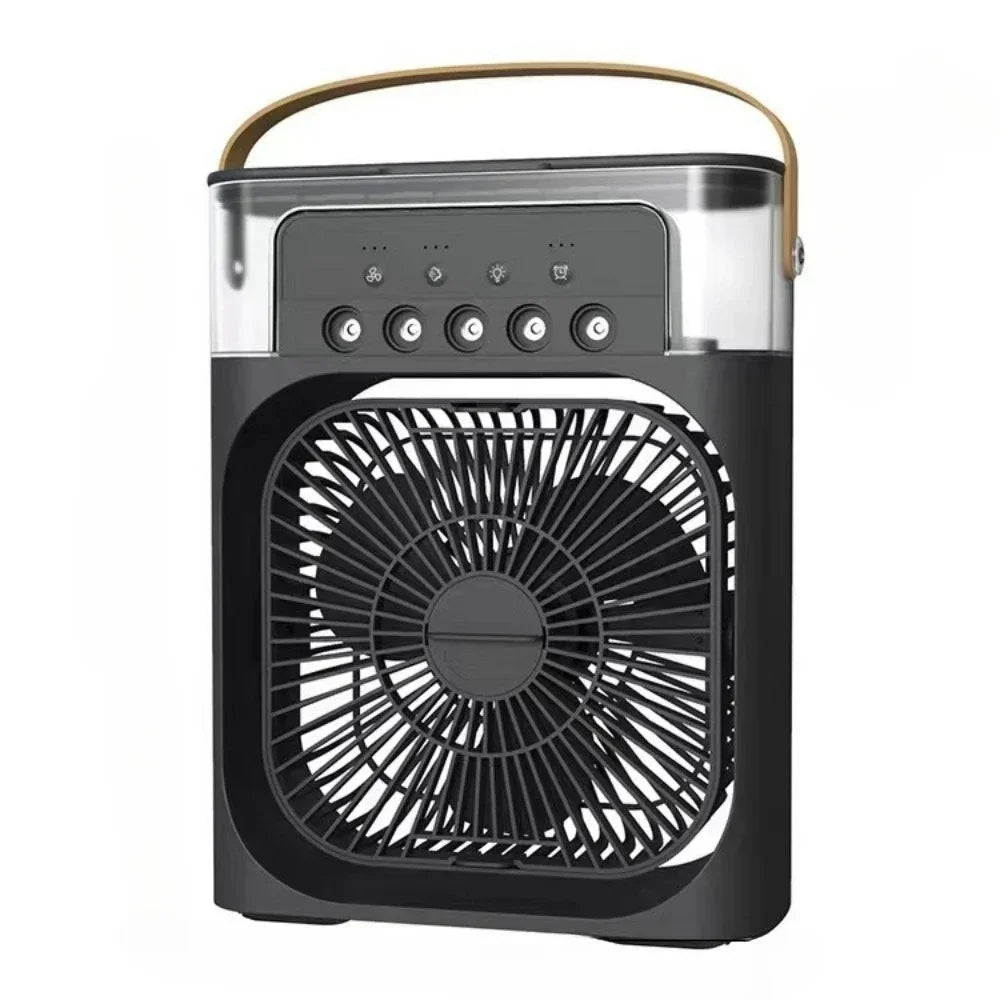 Auronix Mini Luftkühler | 3-in-1 Ventilator mit LED & Befeuchter | USB | 600ml Tank