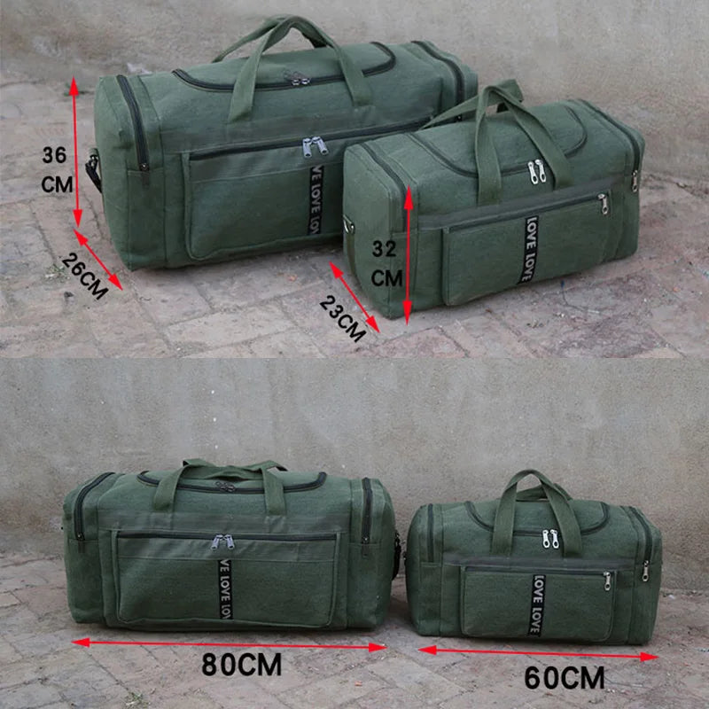 Canvarro TravelDuffel | XL Sporttasche für Männer | Wasserabweisend & Robust | Viel Stauraum für Abenteuer | Ideal für Gym & Reisen