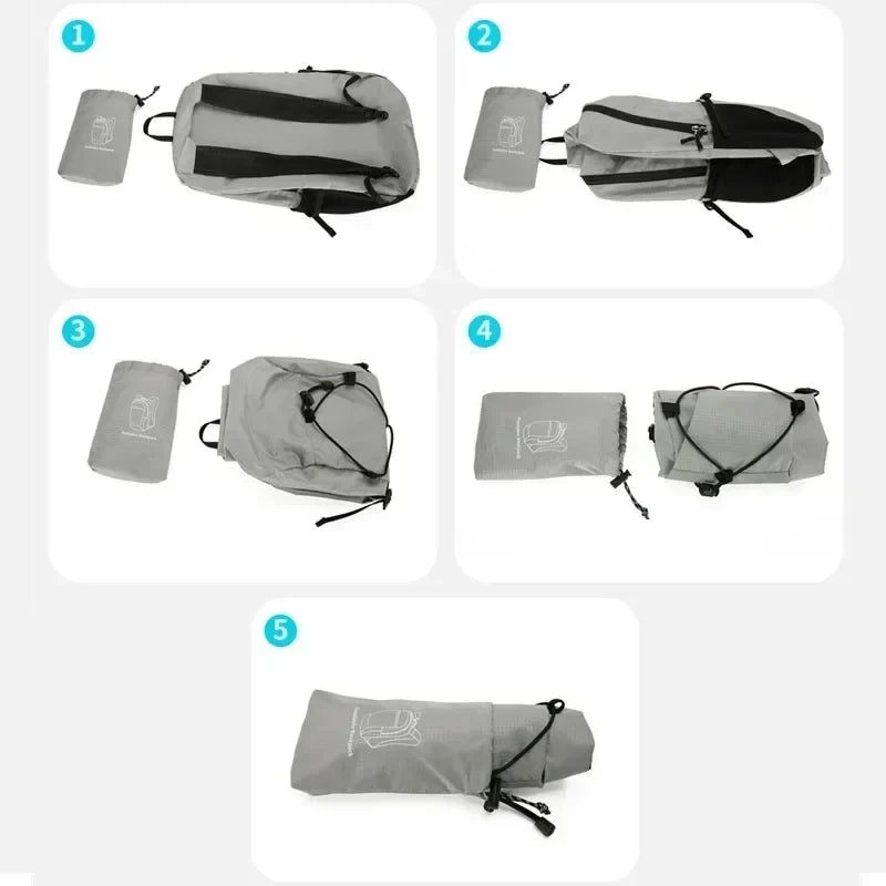 FlexiPack 20L Rucksack | Faltbar & Wasserdicht | Ultraleicht & Praktisch