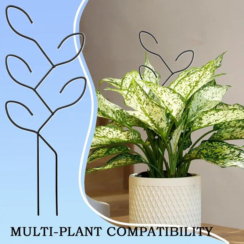 GreenSpire Metall-Rankhilfe für Kletterpflanzen | Rostfrei & Stabil | Für Innenräume & Garten | Dekoratives Blätterdesign