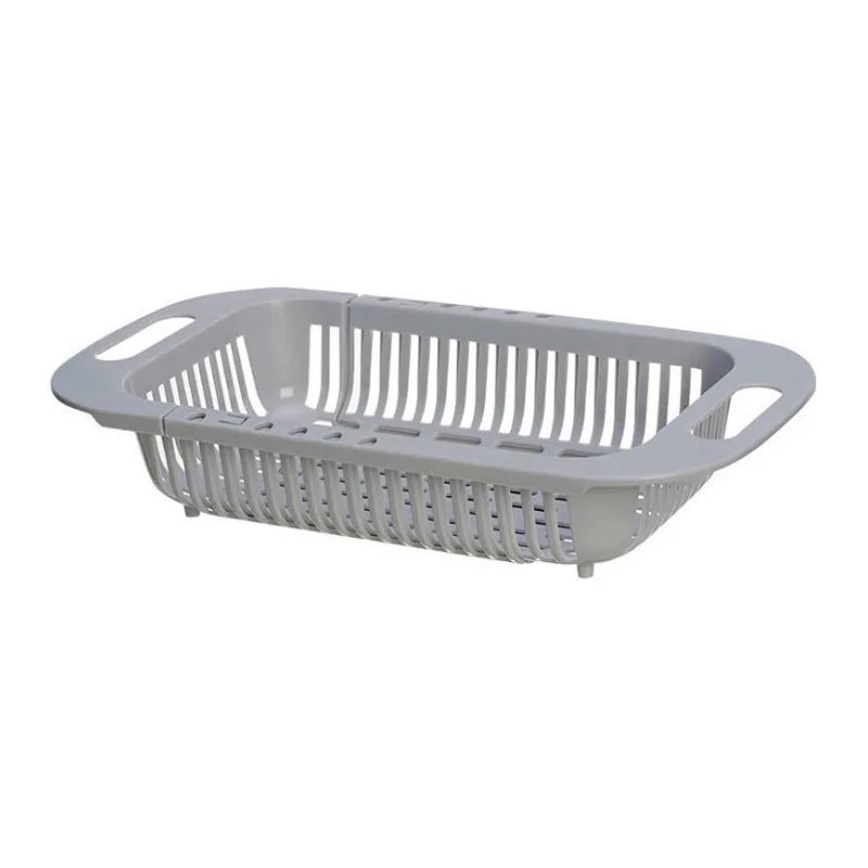 Spülmeister FlexRack | Ausziehbarer Spülkorb | Platzsparend & Robust | Grau