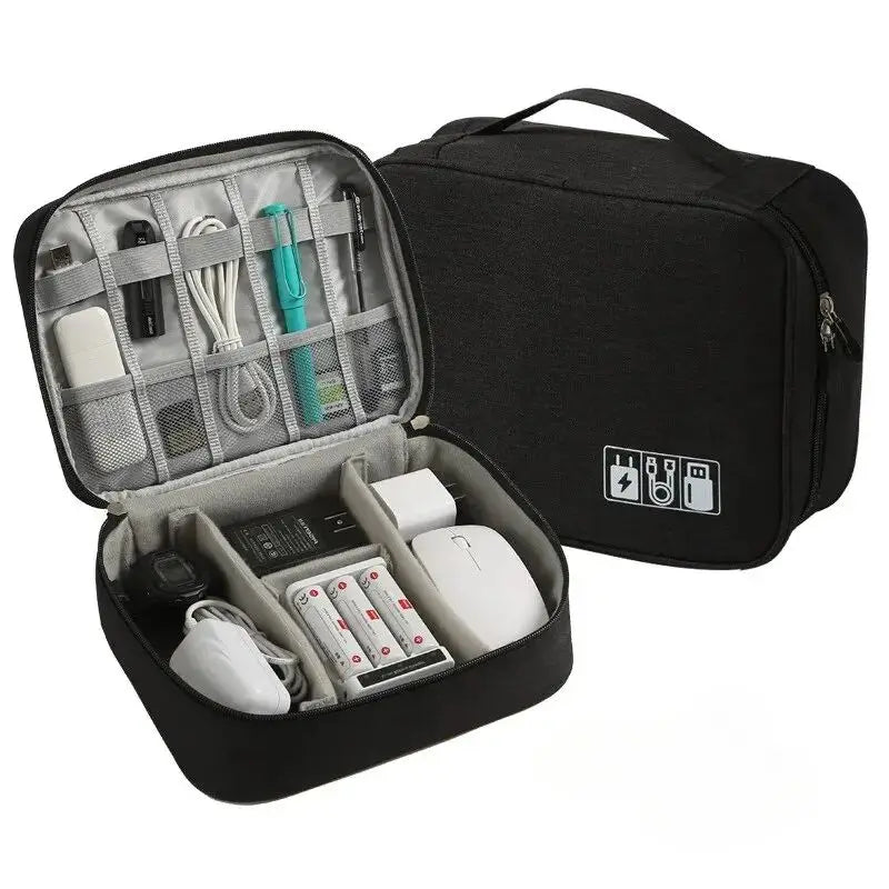 TascaFlex Organizer | Reise-Kabeltasche & Gadget-Case | Wasserabweisend & Vielseitig | Oxford-Gewebe