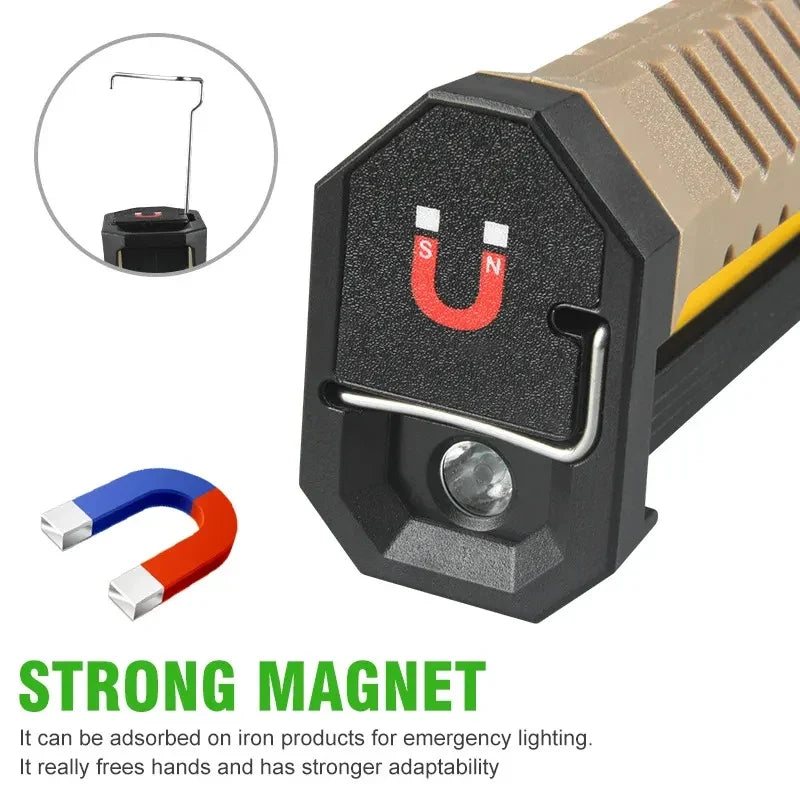 LumenGuard FlexBeam | 7 Lichtmodi | Wiederaufladbar & Magnetisch | 4000mAh Akku