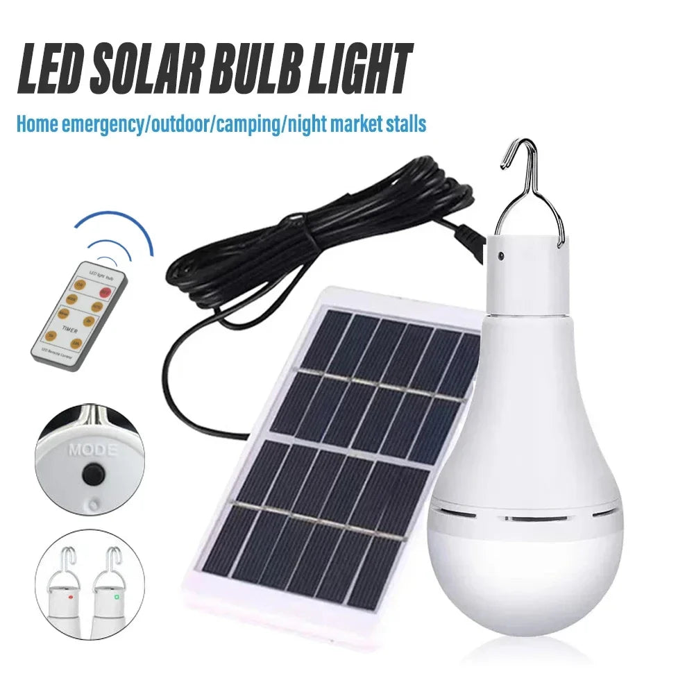 Solivon Beam | Solar LED Lampe | USB & Akku | Für Garten, Zelt & Notfall