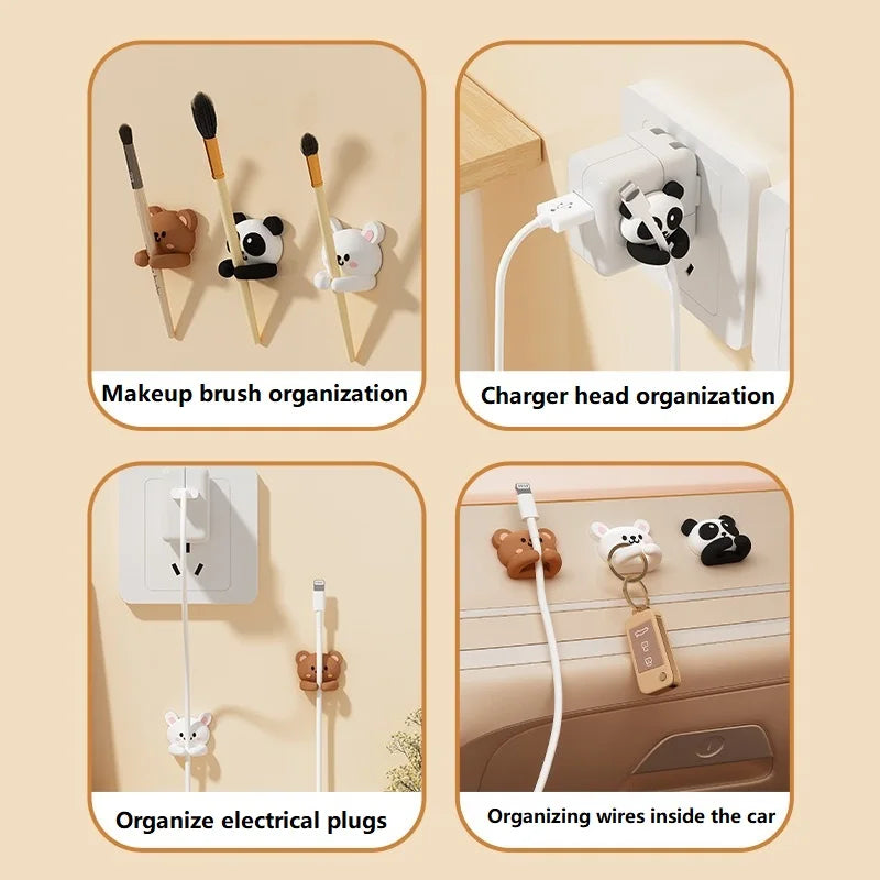 CableBuddy Tier Kabelhalter | Selbstklebend & Süßes Design
