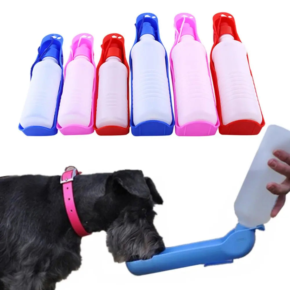 HydroPaw Travel Bottle | Hunde Trinkflasche mit Schale | Einhand-Bedienung & Auslaufsicher | BPA-frei & Kompakt