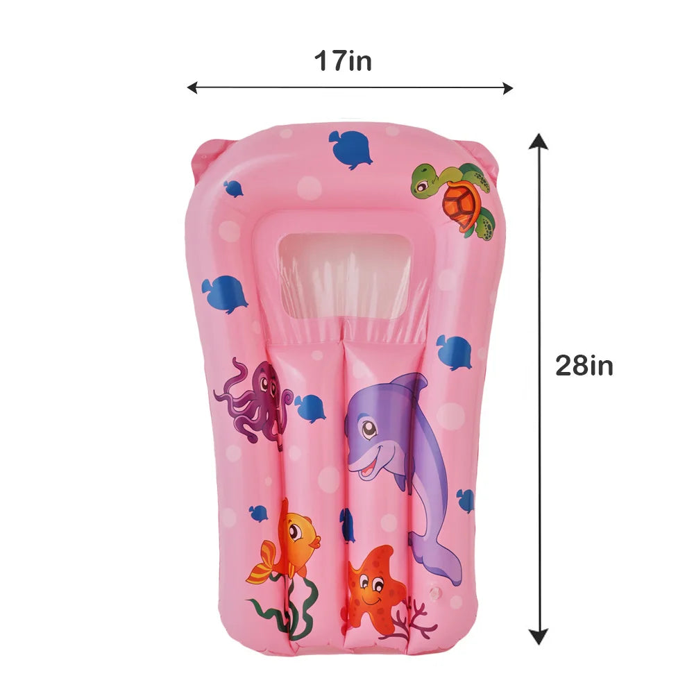 Funflot Kinder Schwimmmatte | Aufblasbar & Bunt | Für Pool, Badewanne & Garten | PVC