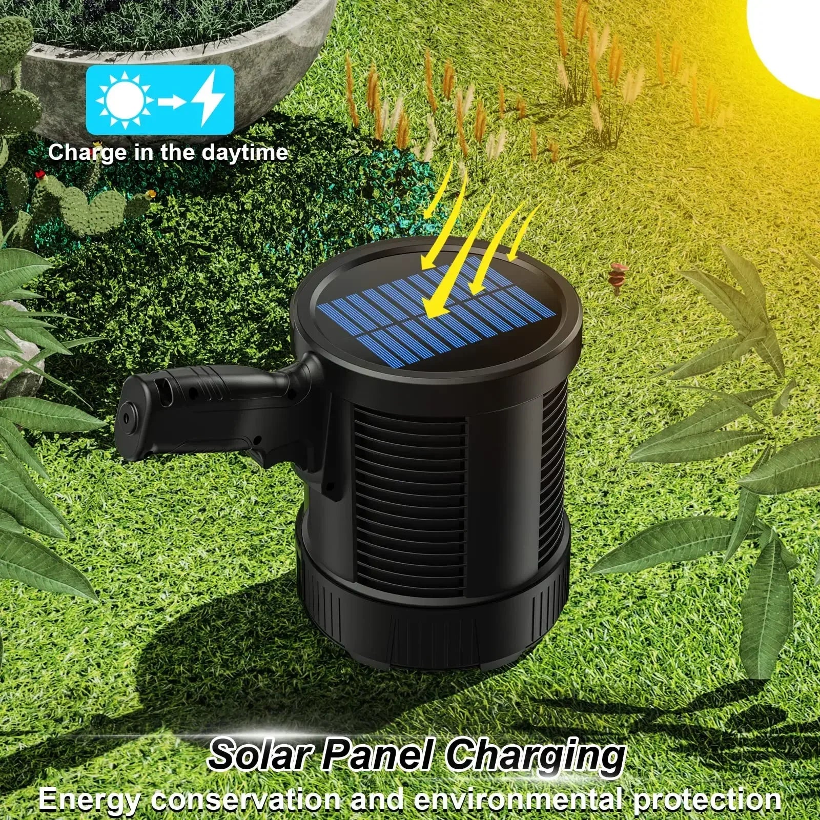 Nightrax 1000X | 900.000 Lumen Taschenlampe | Solar & USB | Mit Seitenlicht & Powerbank