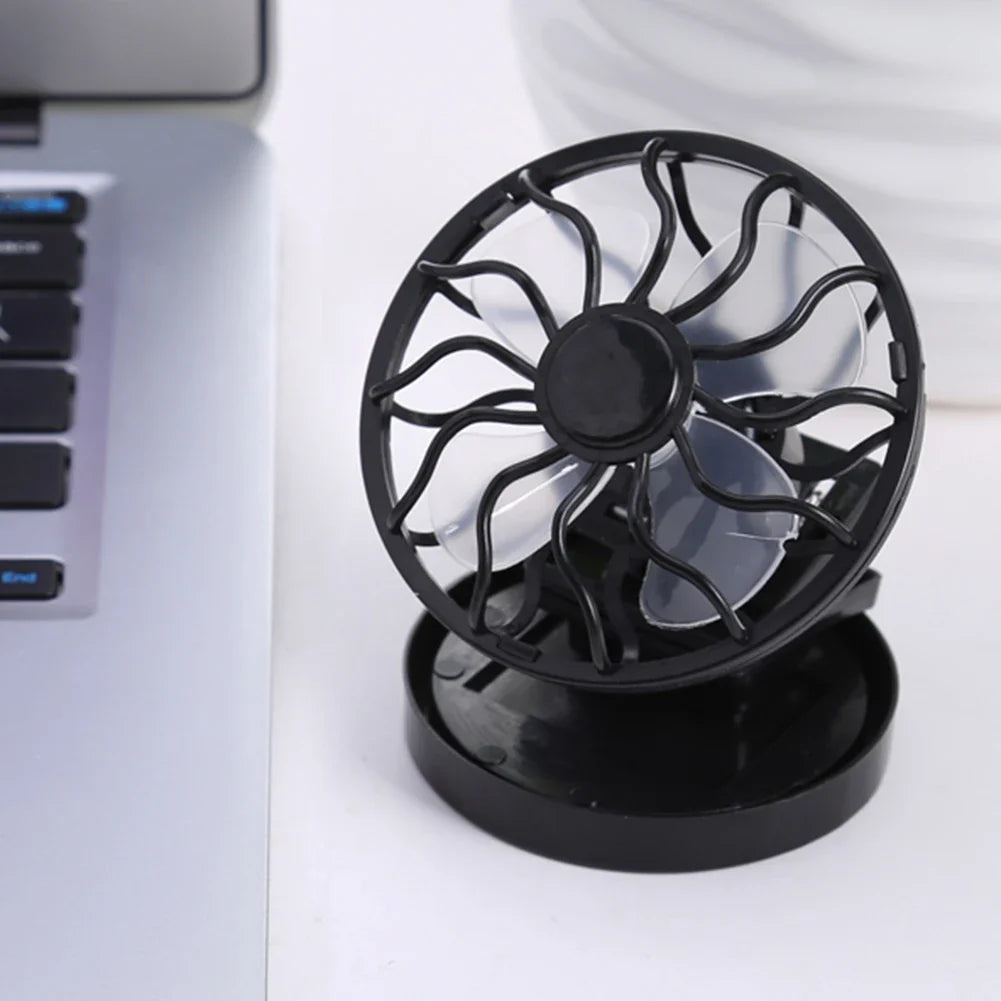 SunBreeze ClipVentilator | Solarbetrieben & Tragbar | Ohne Akku | Mit Cliphalterung
