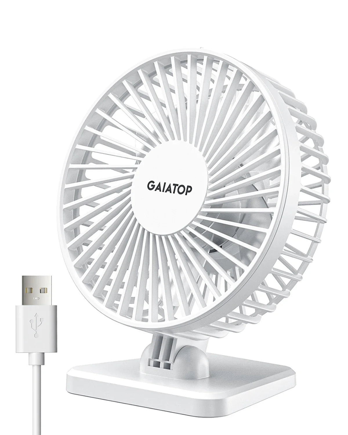 BreezePro Lunara | USB Mini Fan | 3 Speed Levels | Compact & Quiet | For Home & Travel
