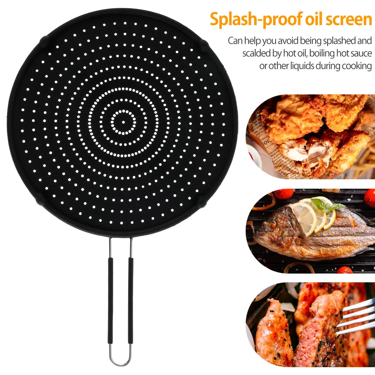 CookMaster FlexGuard | Spritzschutzdeckel | Hitzebeständig & Multifunktional | Spülmaschinengeeignet