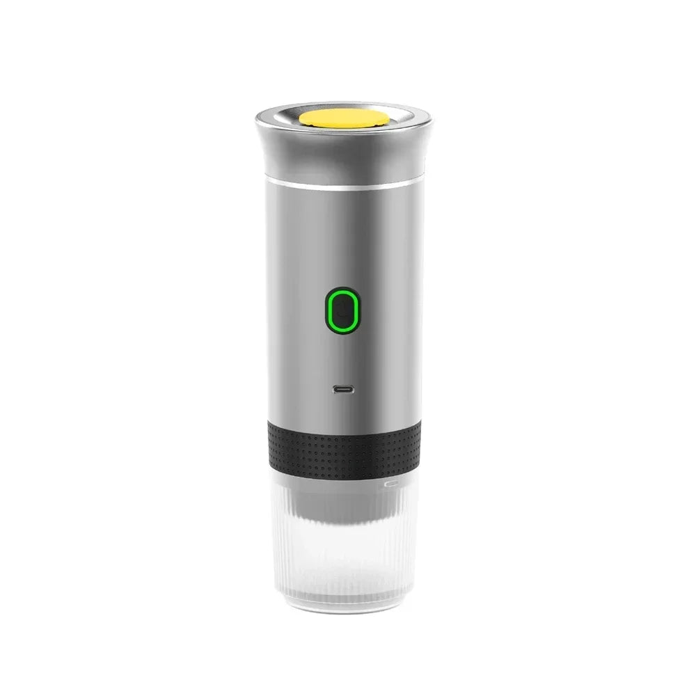 CafeGo | Kabellose Espressomaschine | 3-in-1 Funktion für Kapseln & Kaffeepulver | Tragbar für Reisen & Camping