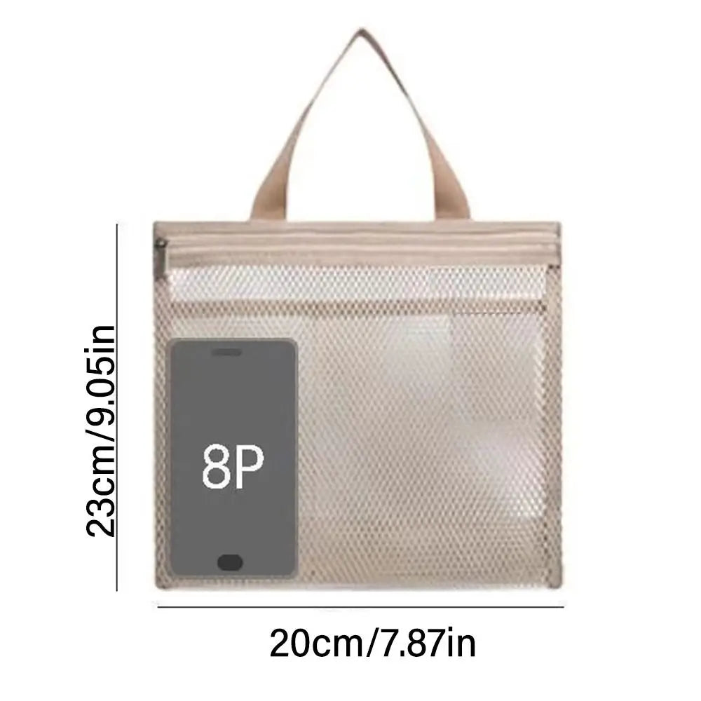 DryPack | Netz-Tasche für Strand, Dusche & Reisen | Schnelltrocknend, leicht & vielseitig | Perfekte Aufbewahrung für Pflegeartikel & Zubehör