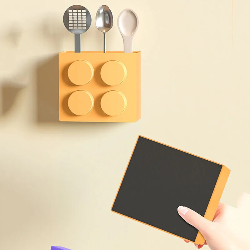 MagnaStore | Magnetische Aufbewahrungsbox | Für Kühlschrank & Tür | Mit Halterung für Frischhaltefolie