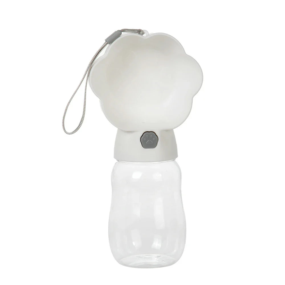 Pawava DuoGo | Wasser & Futterflasche | 2-in-1 Design | Für Unterwegs | Auslaufsicher & Kompakt