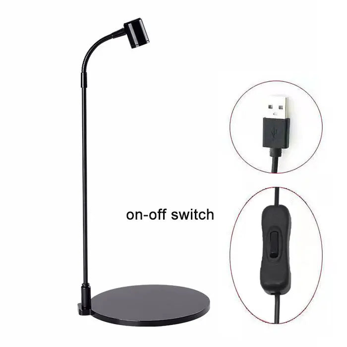 Plantura LED Pflanzenlampe | Höhenverstellbar & Flexarm | USB-Betrieben | Kaltweißes Licht