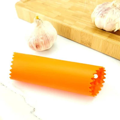 GarliLoop Knoblauchschäler | Silikon & Geruchsfrei | Mit Wellenstruktur | Spülmaschinengeeignet