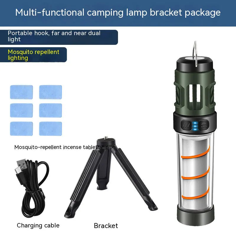 LumoTrek MultiLamp | Campinglampe mit Mückenschutz | Wiederaufladbar | Kompakt