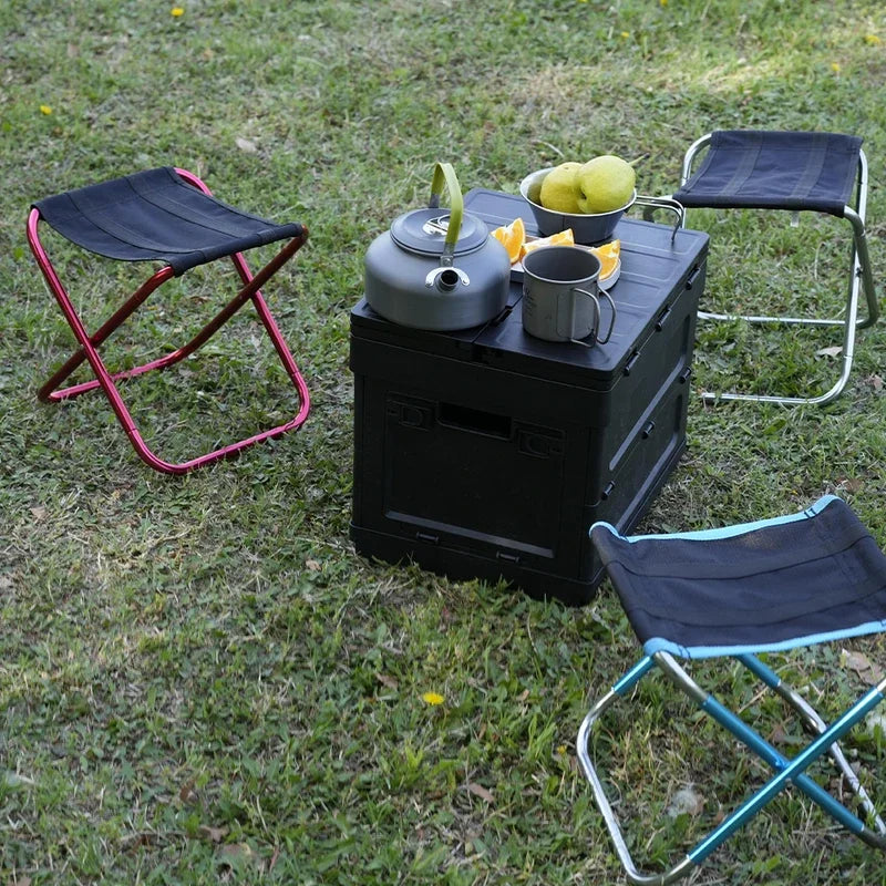 MobiloCamp Falthocker | Ultraleicht & Klappbar | 262g | Für Camping, Wandern & Festivals