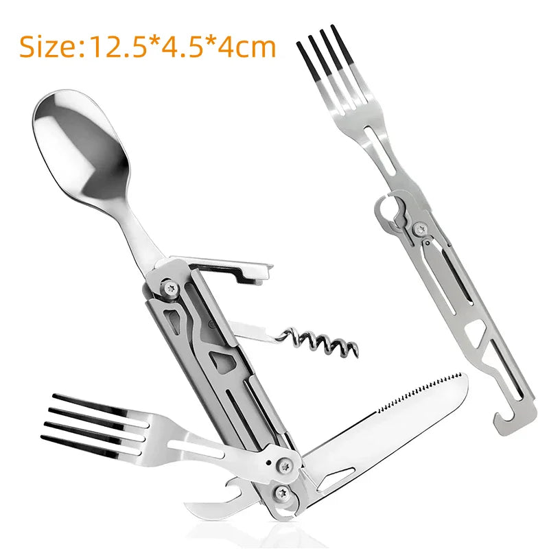 Cooktrekker Camping Kochset | Kompakt & Leicht | Mit Topf, Kanne & 5-in-1 Besteck | Outdoor-Küche