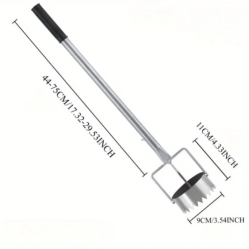 ErgoCut Folienlocher | Rückenschonend & Präzise | Mit Abfallhaken | Edelstahl & Stahl