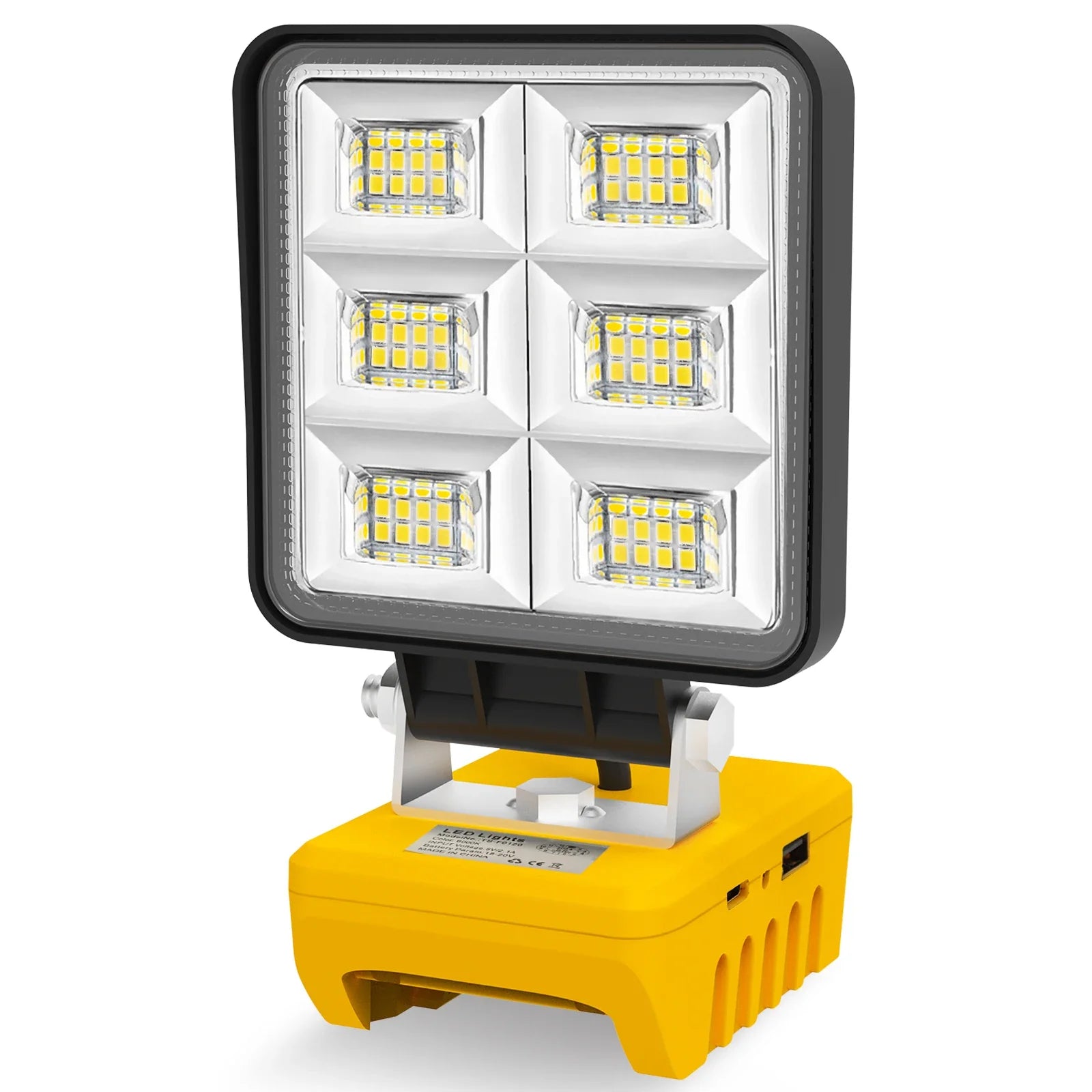 LumoPower 48 | Tragbare LED-Arbeitsleuchte | 5200 Lumen | Kompatibel mit DeWalt Akkus