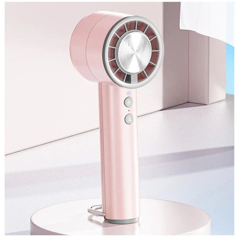 BreezeGo | Mini USB Ventilator | 5 Windstufen | LED-Display | Kompakt & Leicht