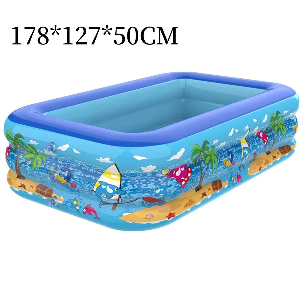 SplashJoy | Kinderpool | Robust & UV-beständig | Schnell Aufgebaut | Platzsparend Verstaubar