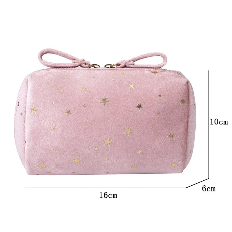SvelteGlow Cosmetica | Samt Kosmetiktasche | Kompakt & Pflegeleicht | Elegantes Design