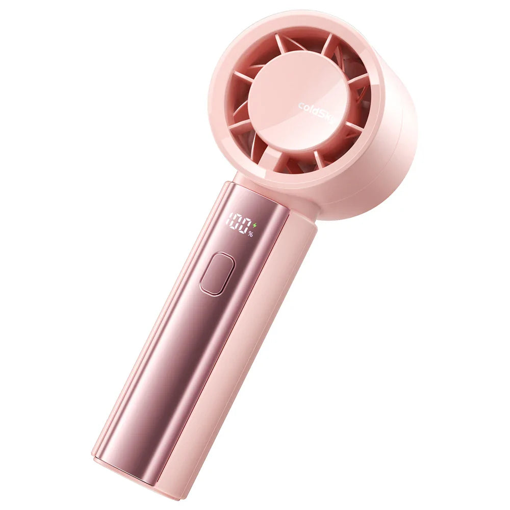 Aeriolo Mini-Handventilator | Turbo-Motor & Doppel-Luftstrom | 4000mAh Akku