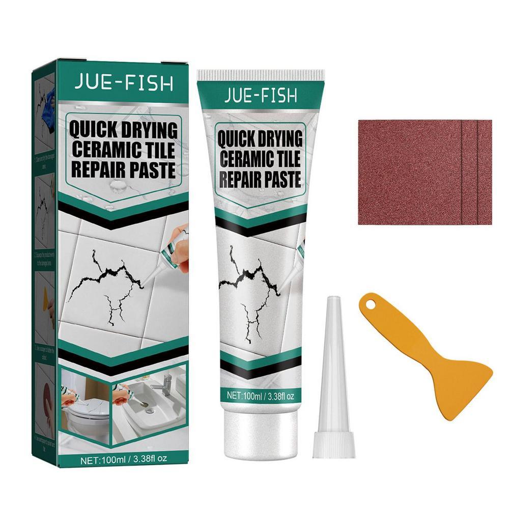 Fixuvo Fliesenpaste | Reparatur von Rissen & Kratzern | Für Keramik & Marmor | 100 ml