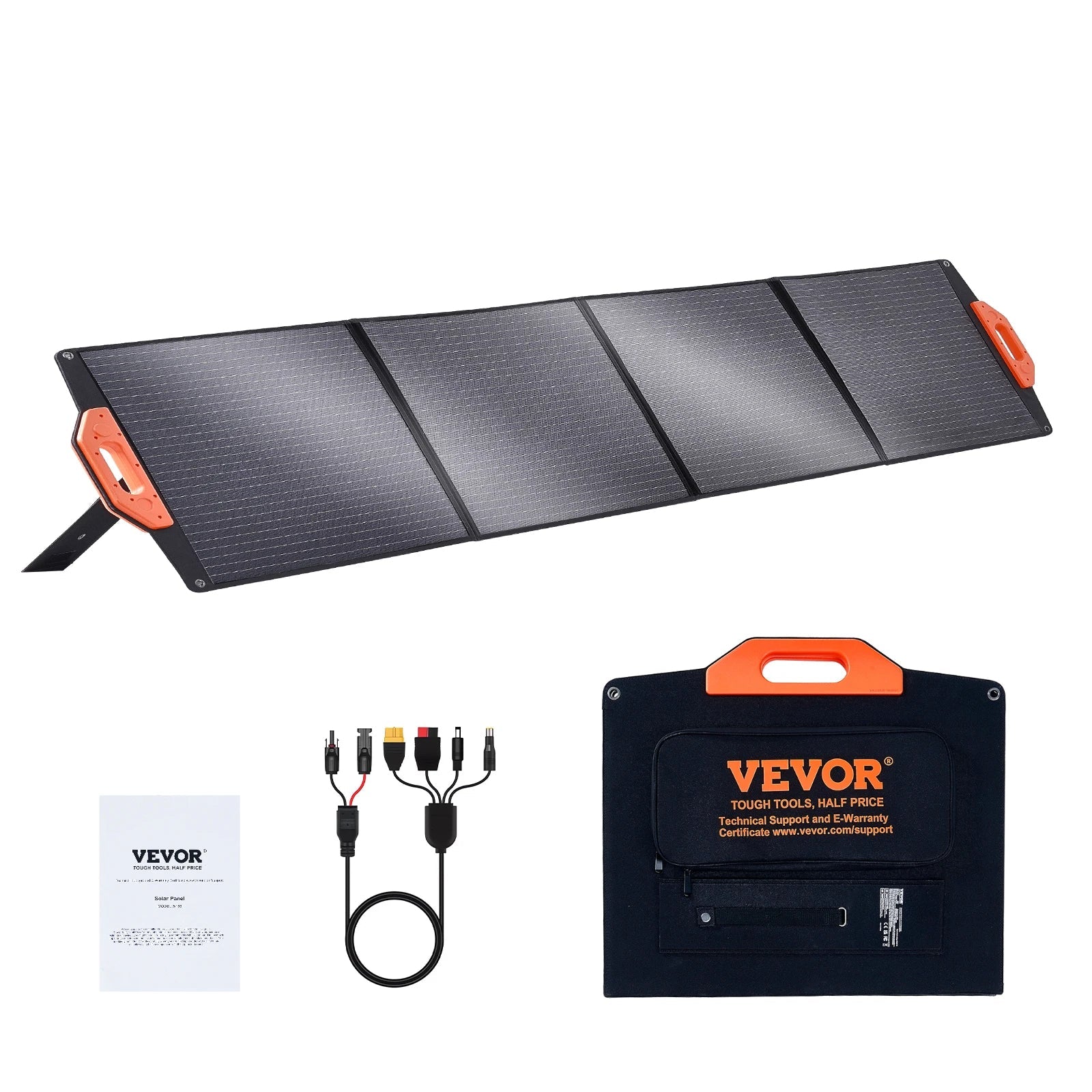 SolaroWay 200W Solarpanel | Faltbar & Mobil | Hohe Effizienz | Wetterfest | Für Outdoor & Camping