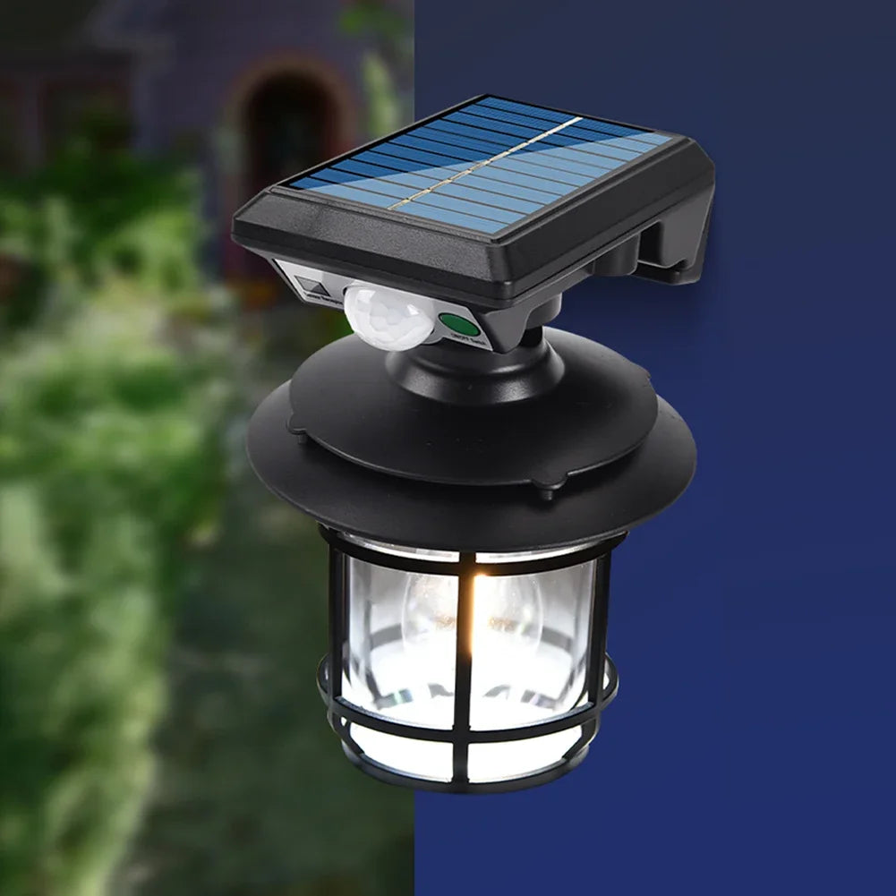 SafeLuma Sensor Solar Wandleuchte | Bewegungssensor & Solarenergie | Wetterfest & Einfach Montage