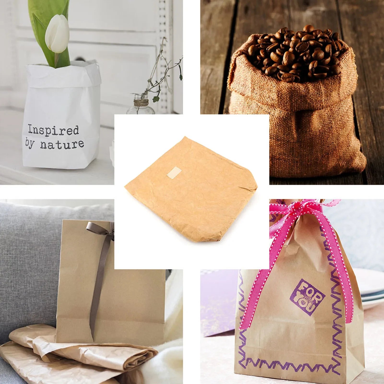 PaperoBag Lunchbag | Isoliert & Nachhaltig | Faltbar & Wasserfest | Braun