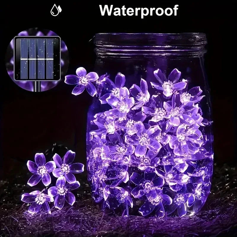 GlowVine | Solar-Lichterkette für Außenbereiche | 100 LEDs, flexibel & wetterfest | Garten, Terrasse, Balkon & festliche Dekoration