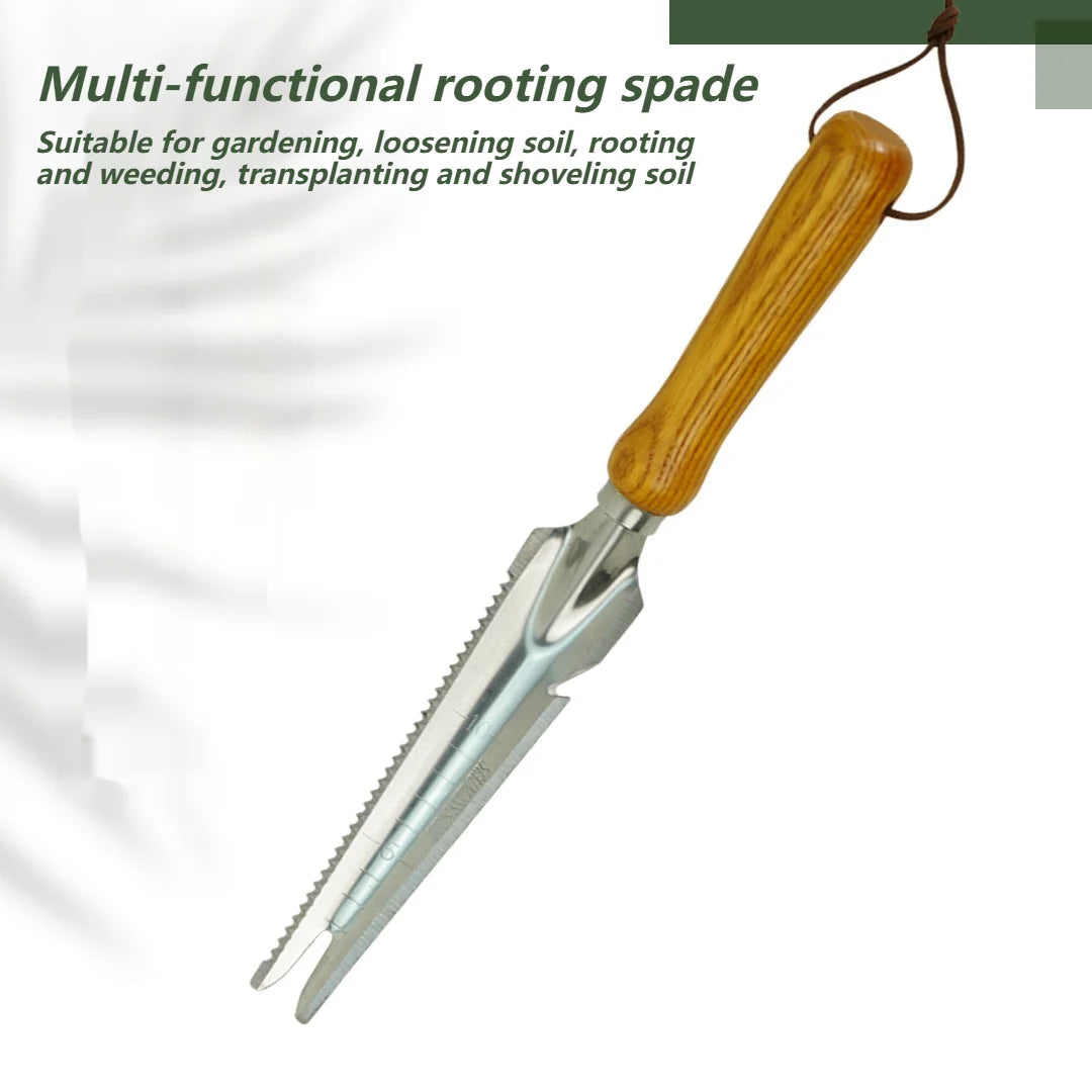GardenPro | Handschaufel Edelstahl | Ergonomischer Buchenholzgriff | Vielseitig Einsetzbar