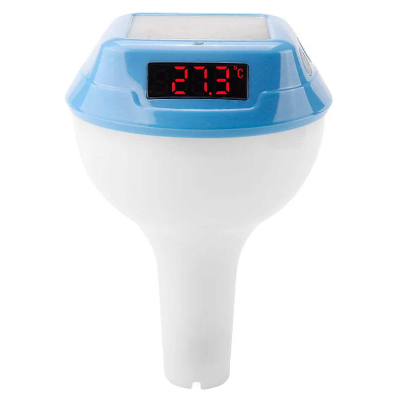 AquaLicht | Pool Thermometer | Solar & Funk | Farbige LED-Anzeige