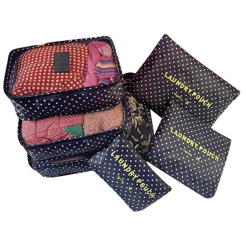 LuggagePro Reise-Organizer-Set | 6-teilig | Kompakt & Strapazierfähig | In 4 Farben