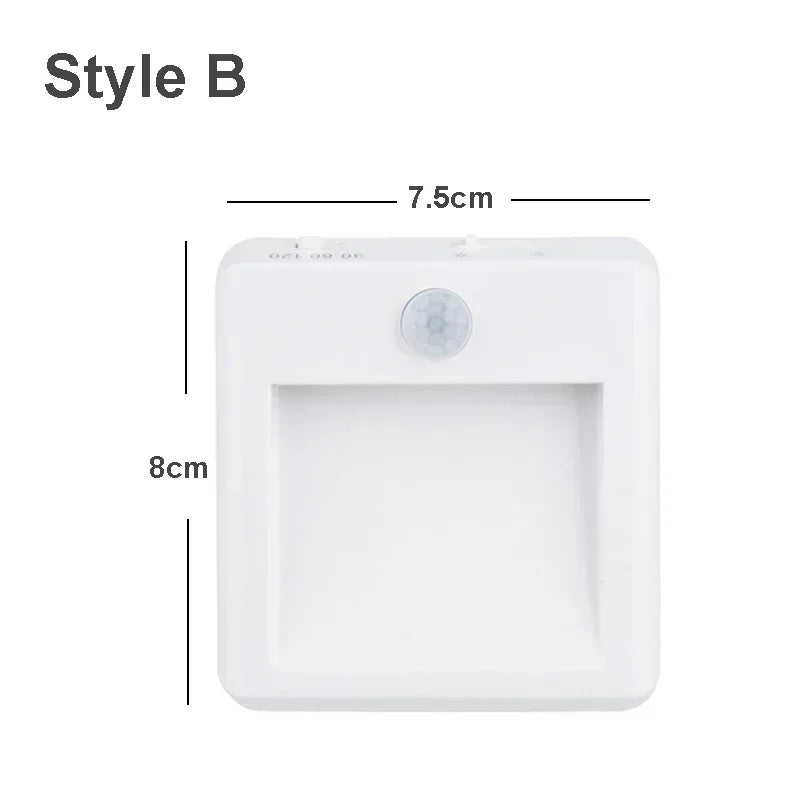 Lunarisense LED-Nachtlicht | Inklusive Bewegungs- und Dämmerungssensor | Dimmbar, Energiesparend | Ideal für Schlafzimmer, Flur & Badezimmer | EU-Stecker