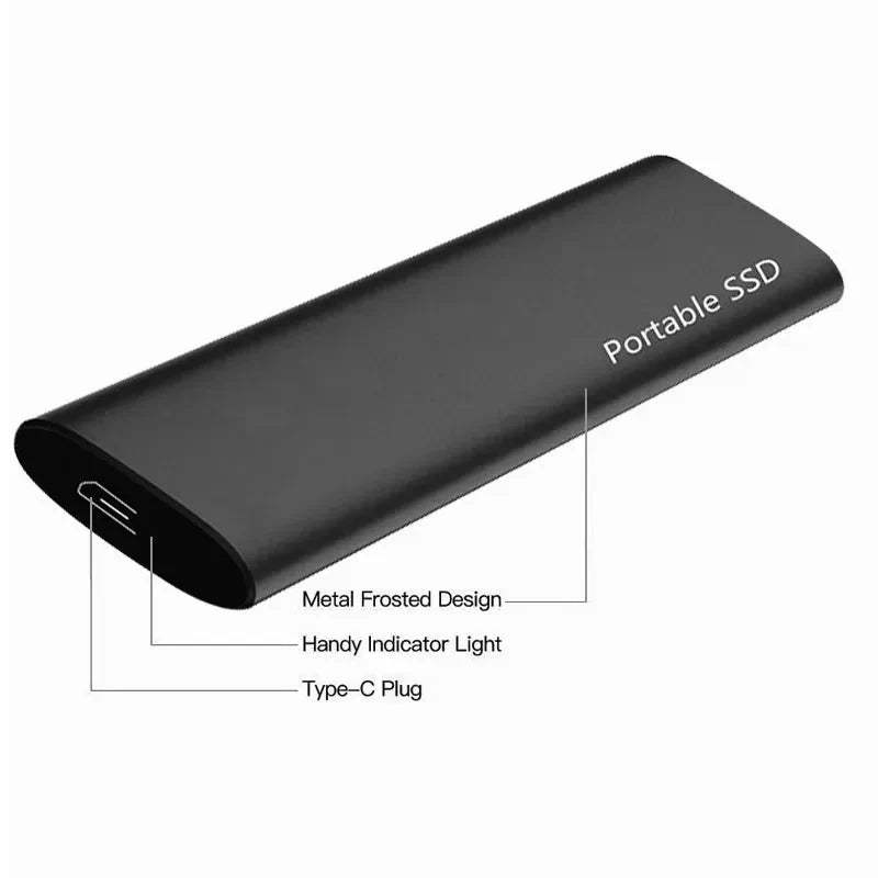 ByteWave | Externe Festplatte 4TB | Ultra-Slim, USB-C, Schnell & Mobil | Arbeit, Studium & Reisen