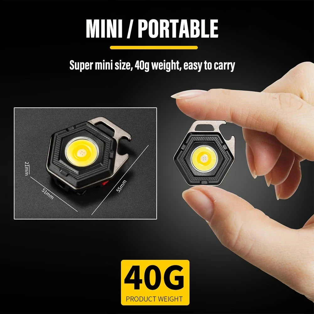 MiniGlow | LED Taschenlampe | Kompakt & Magnetisch | Wasserdicht & Vielseitig