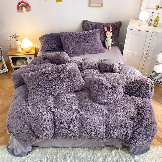 50% RABATT | SoftCloud - Bettbezug + 2Pcs Kissenbezüge Flauschige Bettwäsche Set [Letzter Tag Rabatt]